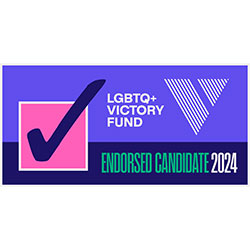 Logo for LGBTQ+ Victory Fund
