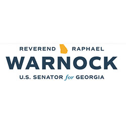 Endorsement logo from Senator Warnock